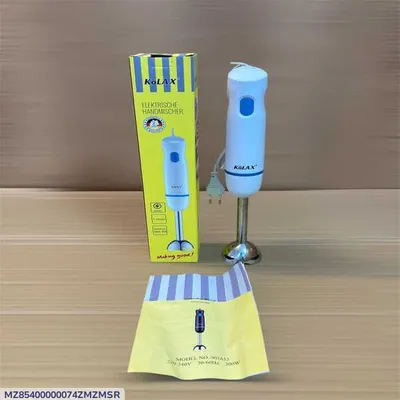 Electric Hand Blender 300W Stainless Steel Blades Multicolor
