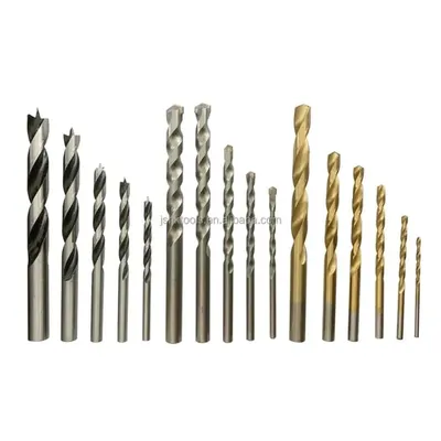 16Pcs Stainless Steel Drill Set 10mm Golden Black thumbnail 6