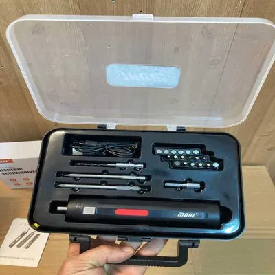 Electric Screwdriver Set Black 23Pcs ABS thumbnail 5