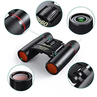 30-60 Clear Vision Binoculars Black ABS Camping Gear thumbnail 3