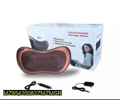 Portable Electric Massage Pillow Brown ABS for Car Home thumbnail 9