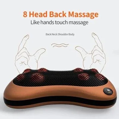 Portable Electric Massage Pillow Brown ABS for Car Home thumbnail 2