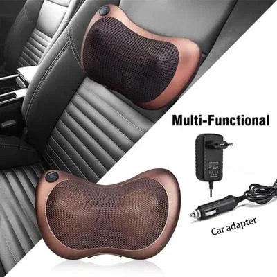Portable Electric Massage Pillow Brown ABS for Car Home thumbnail 4