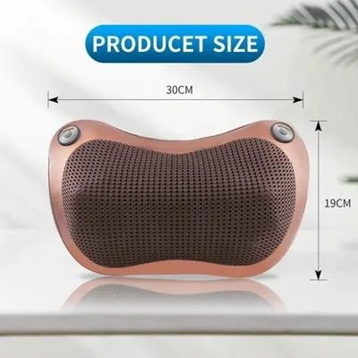 Portable Electric Massage Pillow Brown ABS for Car Home thumbnail 5
