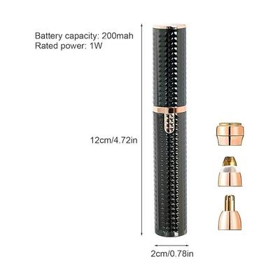 Rechargeable 3-in-1 Facial Hair Remover & Eyebrow Trimmer for Women thumbnail 2