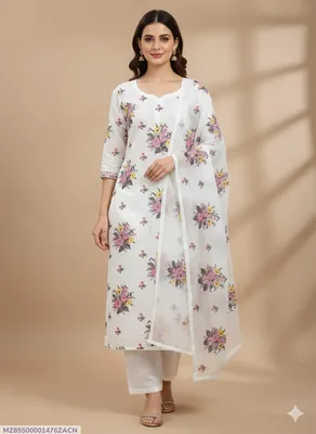 3 Pcs Women's Unstitched Sequins Embroidered Suit