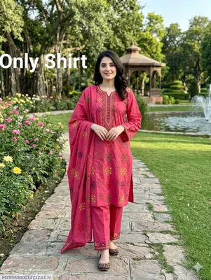 Only Shirt Embroidered Pink Dhaga Ka Colour Change