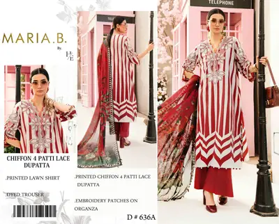 3 Pcs Women's Unstitched Printed Suit