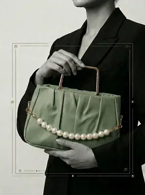 Women's PU Leather Plain Hand Bag