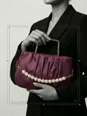 Women's PU Leather Plain Hand Bag