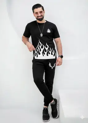 Men's Micro Printed Track Suit