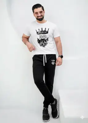 Men's Micro Printed Track Suit