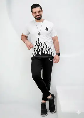 Men's Micro Printed Track Suit