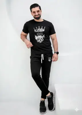 Men's Micro Printed Track Suit