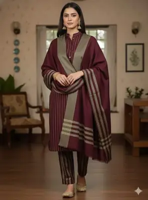 3 Pcs Women's Unstitched Printed Suit