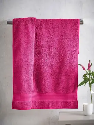 1 Pc Cotton Plain Bath Towel