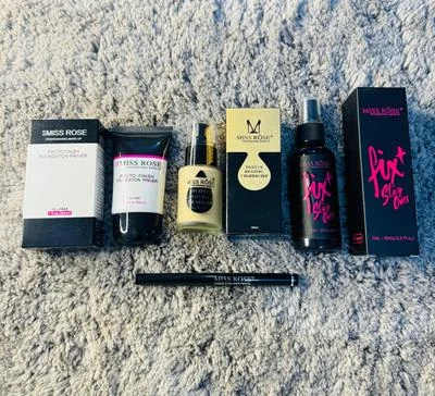 Miss Rose 4 in 1 Makeup Set Foundation Primer Fixer Liner