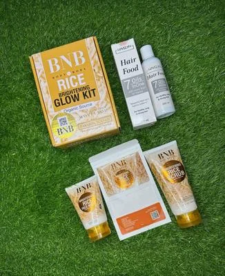 7 in 1 Rice Glow Kit for Skin & Hair