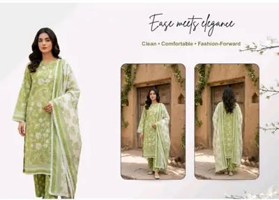 3 Pcs Women's Unstitched Digital Print Suit thumbnail 2