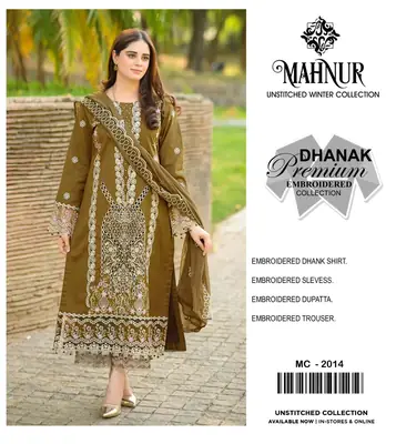 MAHNUR UNSTITCHED PREMIUM WINTER COLLECTION
