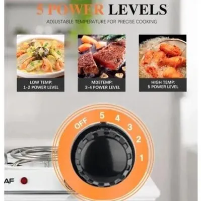Electric Stove 1000W Stainless Steel Compact Pakistani Kitchen thumbnail 3