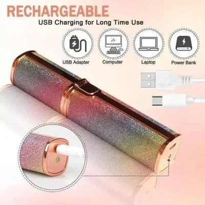 Rechargeable Eyebrow Trimmer for Women with LED Light & Cleaning Brush thumbnail 2