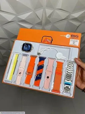 7 in 1 Smart Watch Set with 7 Straps Multicolor Rechargeable thumbnail 7