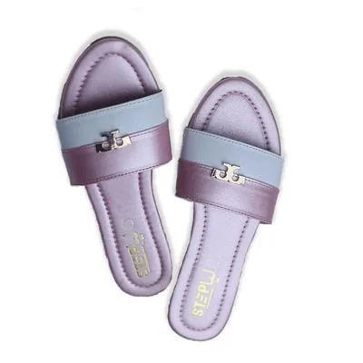 Women's Rexine Pink Vibes Tori Plain Slippers 