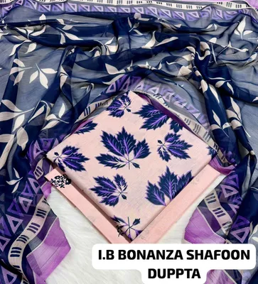 Pink Digital Print Lawn 3 Pcs Set for Women thumbnail 2