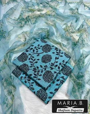 Blue Digital Print Lawn 3Pcs Set for Women thumbnail 2