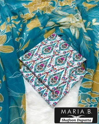 Blue Digital Print Lawn 3Pcs Set for Women thumbnail 2