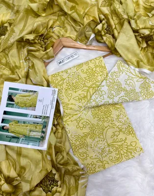 Green Digital Print Lawn 3Pcs Set thumbnail 2