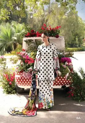 3 Pcs Women's Unstitched Printed Suit