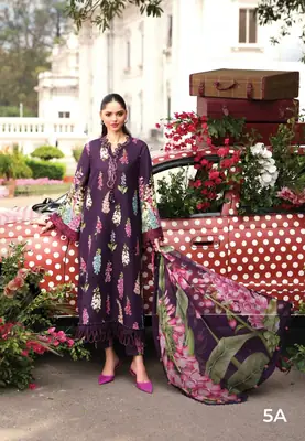 3 Pcs Women's Unstitched Printed Suit