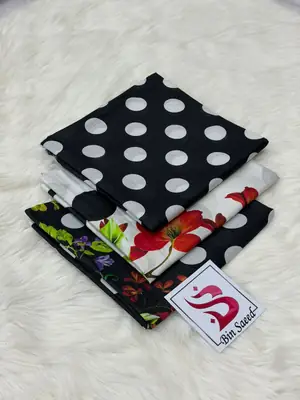 3 Pcs Women's Unstitched Printed Suit thumbnail 2