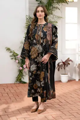 3 Pcs Women's Unstitched Printed Suit