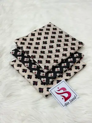 3 Pcs Women's Unstitched Printed Suit thumbnail 2
