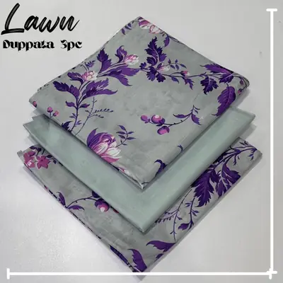 3 Pcs Women's Unstitched Printed Suit