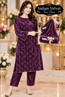 3 Pcs Women's Unstitched Plain Suit