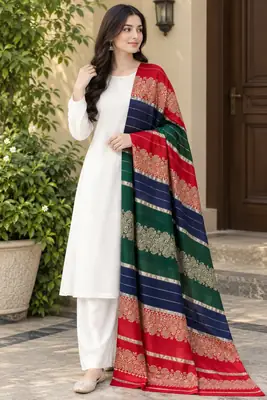 Women's Pashmina Wool Printed Shawl