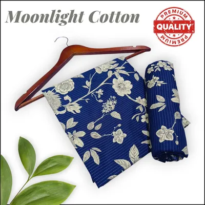 Blue Printed 2-Piece Polo Cotton Pajama Set for Women thumbnail 2