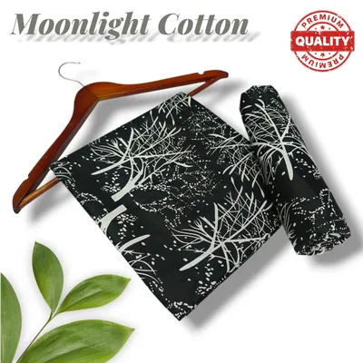 Black Printed 2-Piece Polo Cotton Pajama Set for Women thumbnail 2