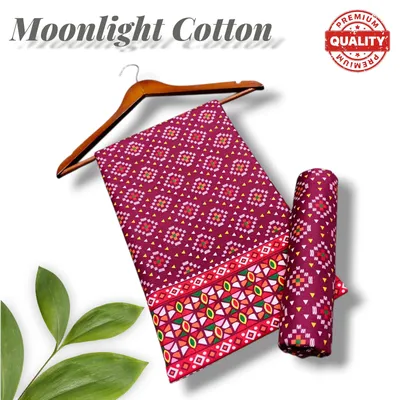 Red Printed Polo Cotton 2Pcs Shirt Trouser Set thumbnail 2