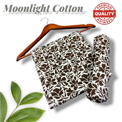 Women Printed 2-Piece Suit Brown Polo Cotton thumbnail 2