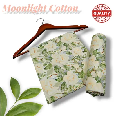 Women Printed 2-Piece Suit Green Polo Cotton thumbnail 2