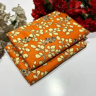 2 Pcs Women's Unstitched Printed Suit thumbnail 2