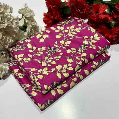 2 Pcs Women's Unstitched Printed Suit