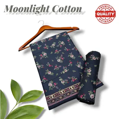 2 Pcs Women's Unstitched Printed Suit