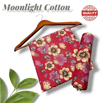 2 Pcs Women's Unstitched Printed Suit thumbnail 2