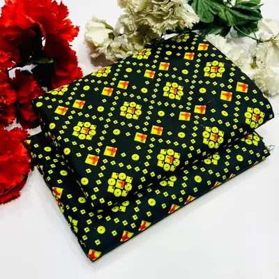 2 Pcs Women's Unstitched Printed Suit thumbnail 2